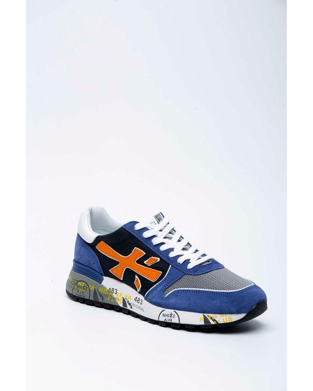 Premiata Scarpa Mick Blu in Blue for Men | Lyst