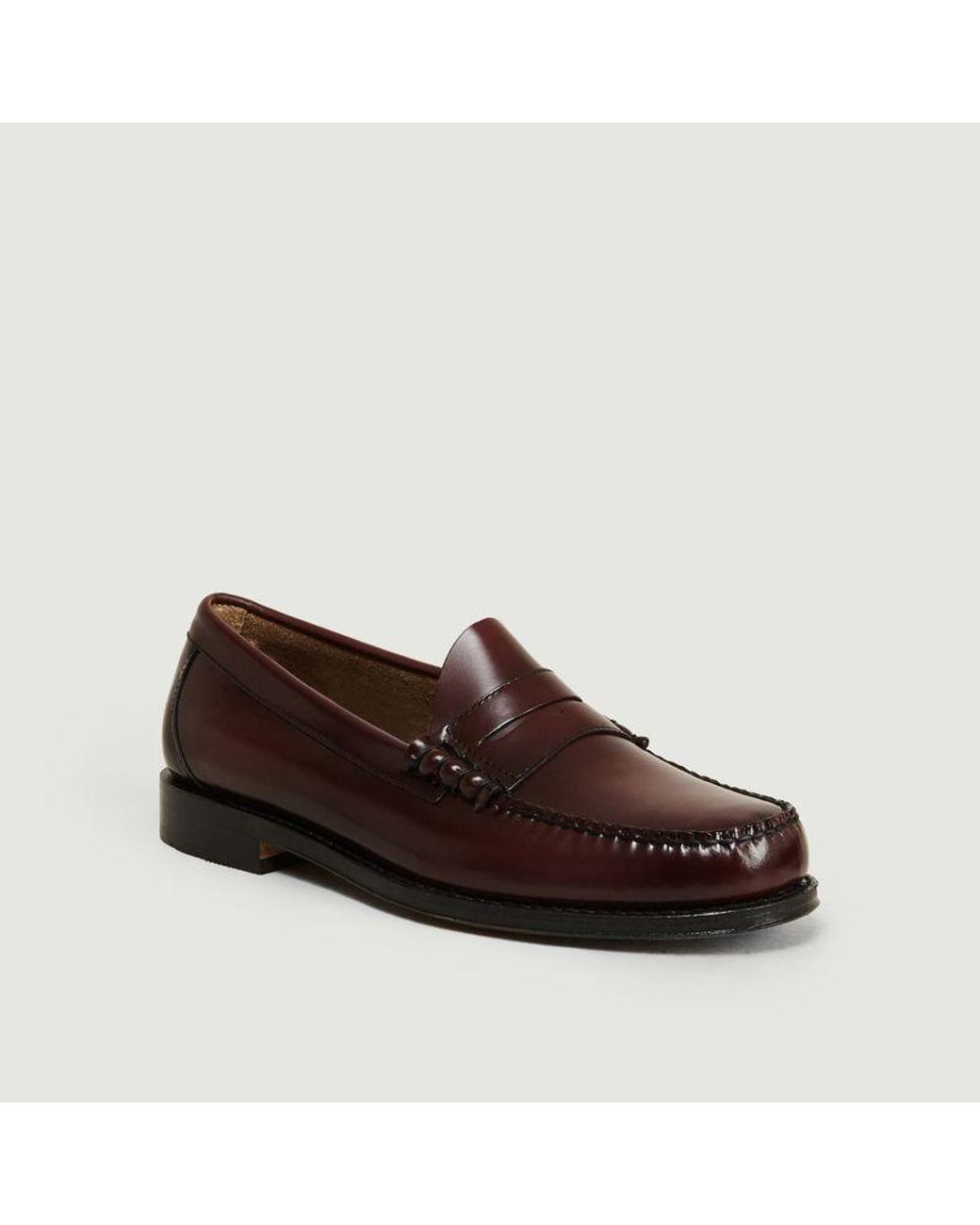 G.H. Bass & Co. Weejuns Larson Moc Penny Loafers Wine Leather G.h.bass ...