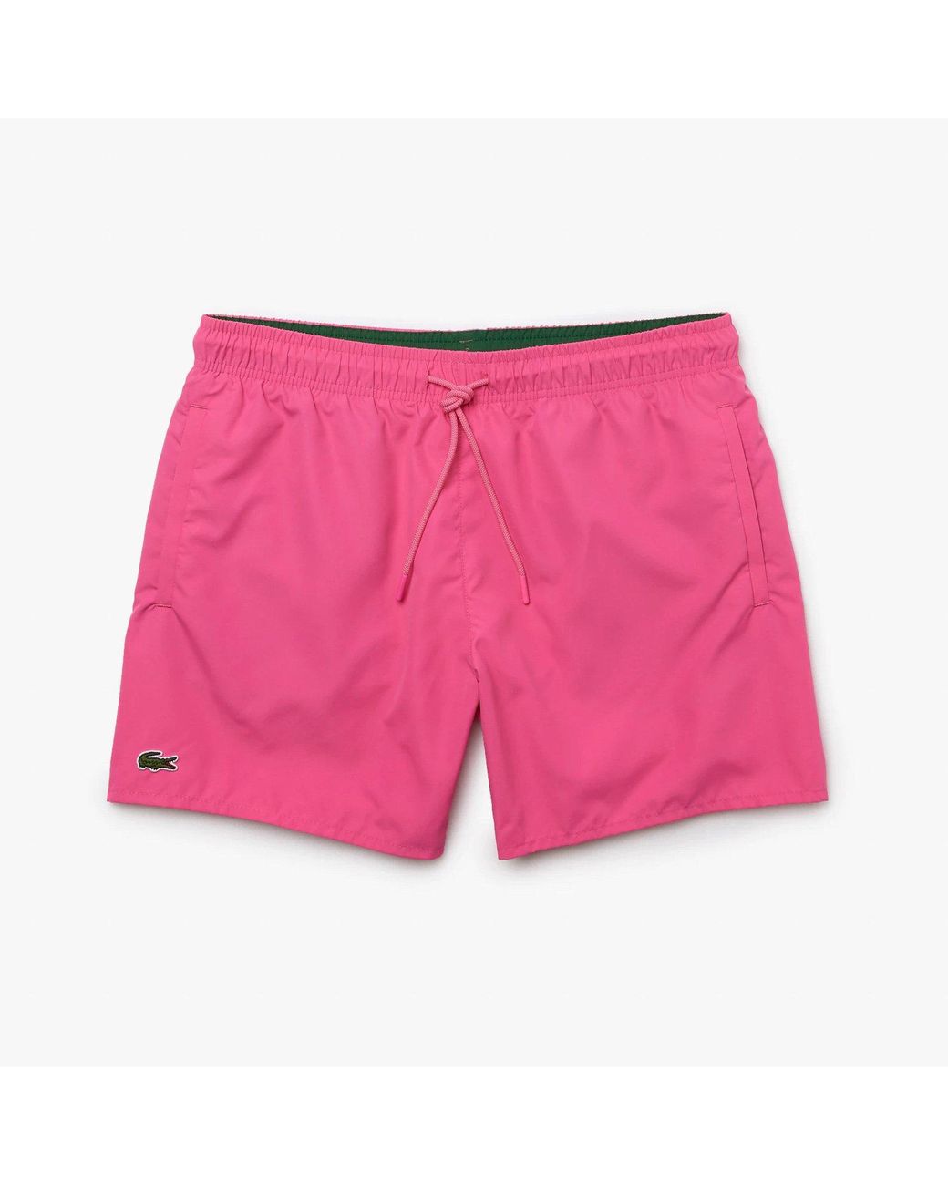 Lacoste Synthetic Light Quick-dry Swim Shorts in Pink for Men | Lyst