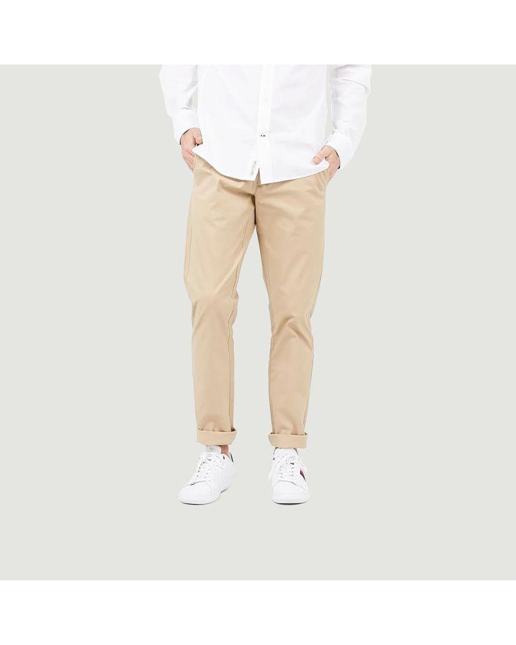 GANT Hallden Sunfaded Slim Fit Chino Pants Dry Sand in Brown for Men | Lyst