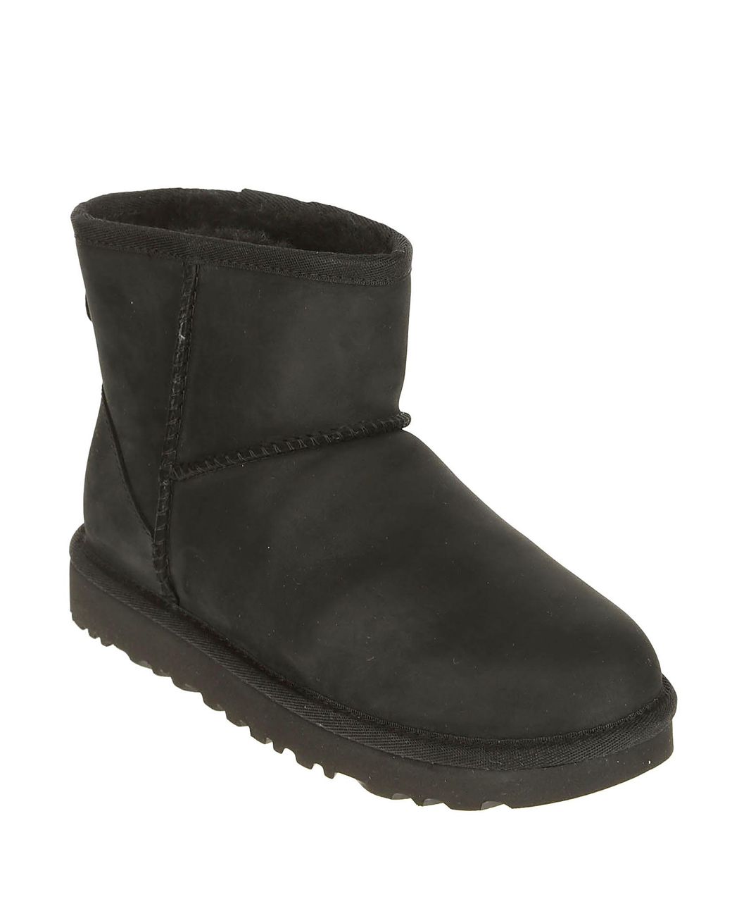 UGG Mini Classic Leather in Black for Men | Lyst