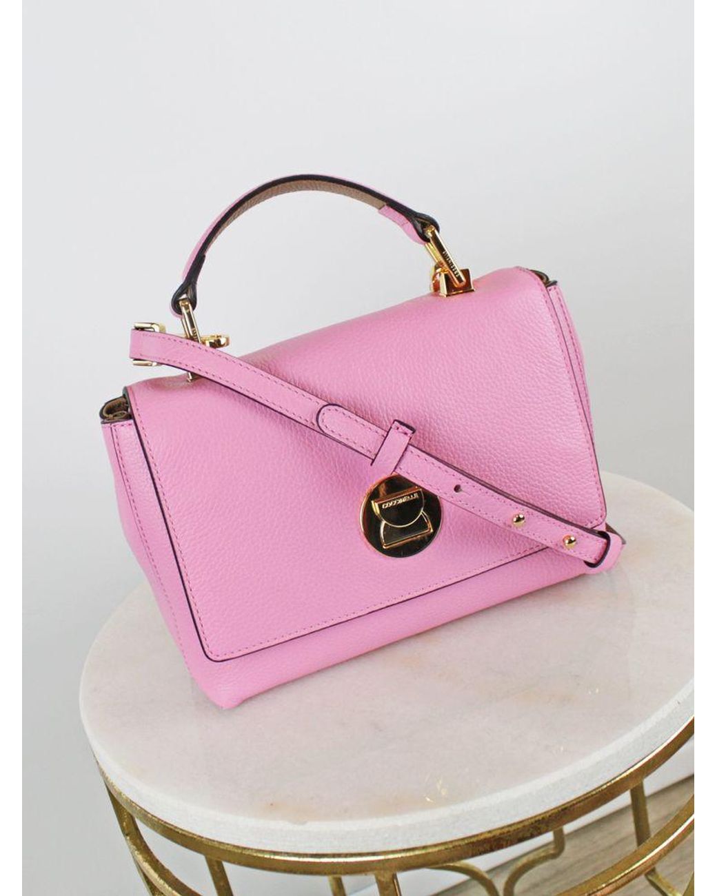 Coccinelle Leather Liya Mini Bag Pink - Lyst