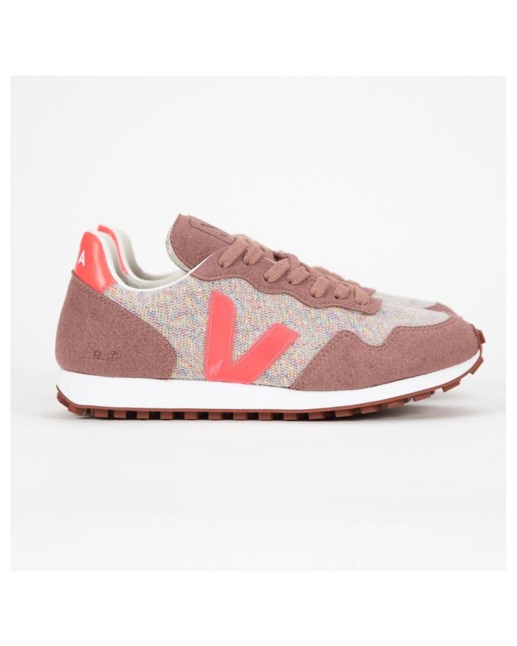 Veja Sdu Rec Flannel Cloudy Rose Flouro Trainers in Pink | Lyst Canada