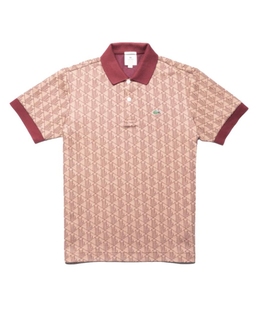 Lacoste Embroidered Logo Polo in Brown 