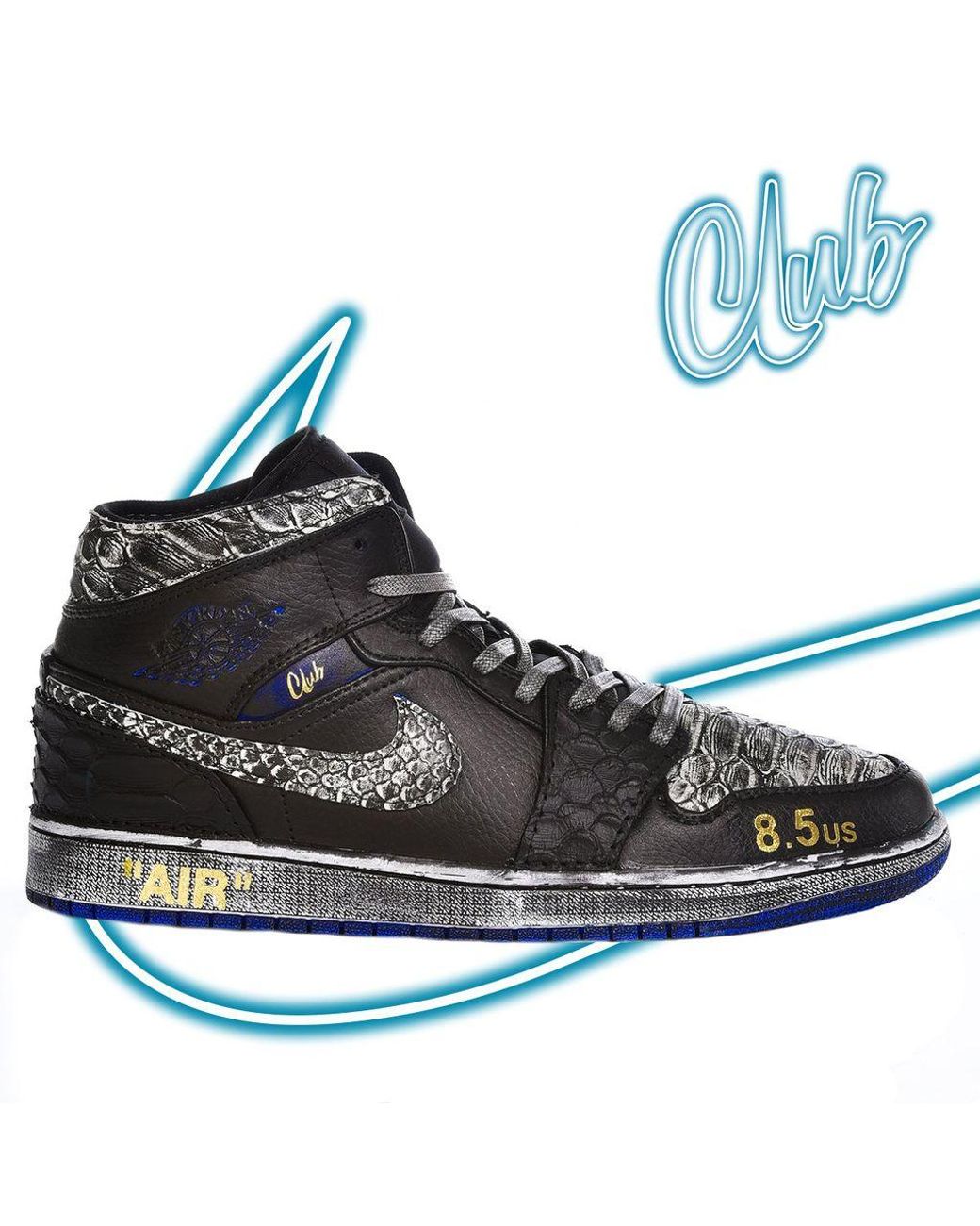 Nike Air Jordan 1 Blue, in Black for 