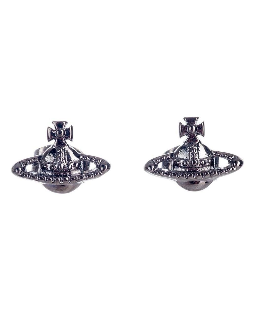 Vivienne Westwood Farah Earrings - Ruthenium in Silver (Metallic) - Lyst