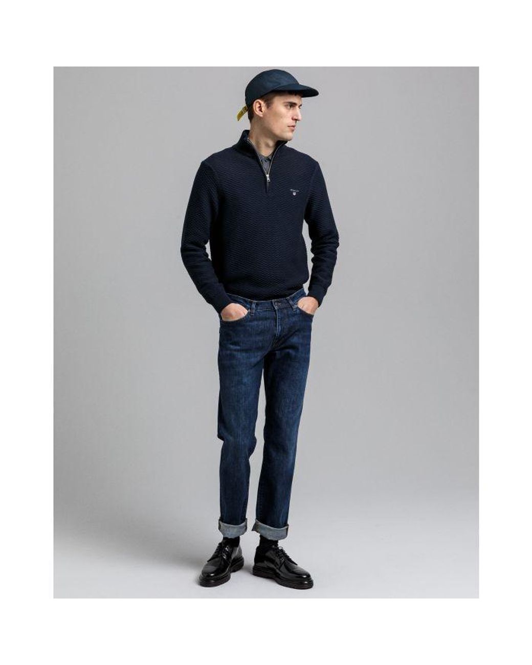 GANT Denim Dark Worn In Slim Jeans 1315008 in Blue for Men | Lyst