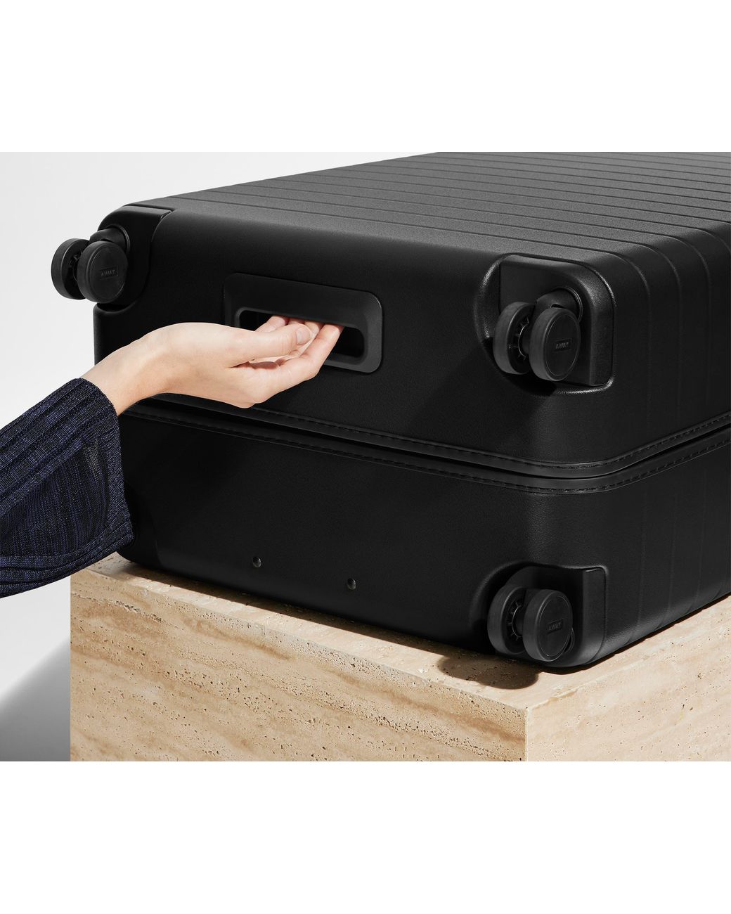 Away Travel Black The Checked Suitcase