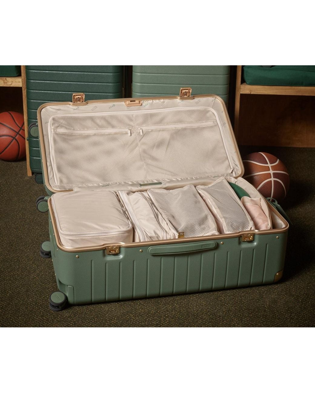 Away Travel Green The Aluminum Edge Trunk