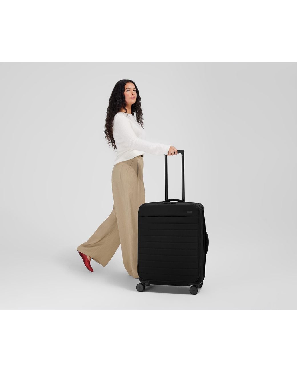 Away Travel Black Softside Medium Checked Suitcase