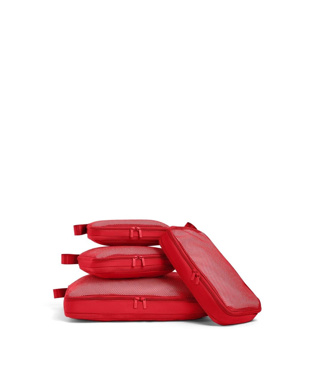 Away Travel Red Compression Packing Cubes
