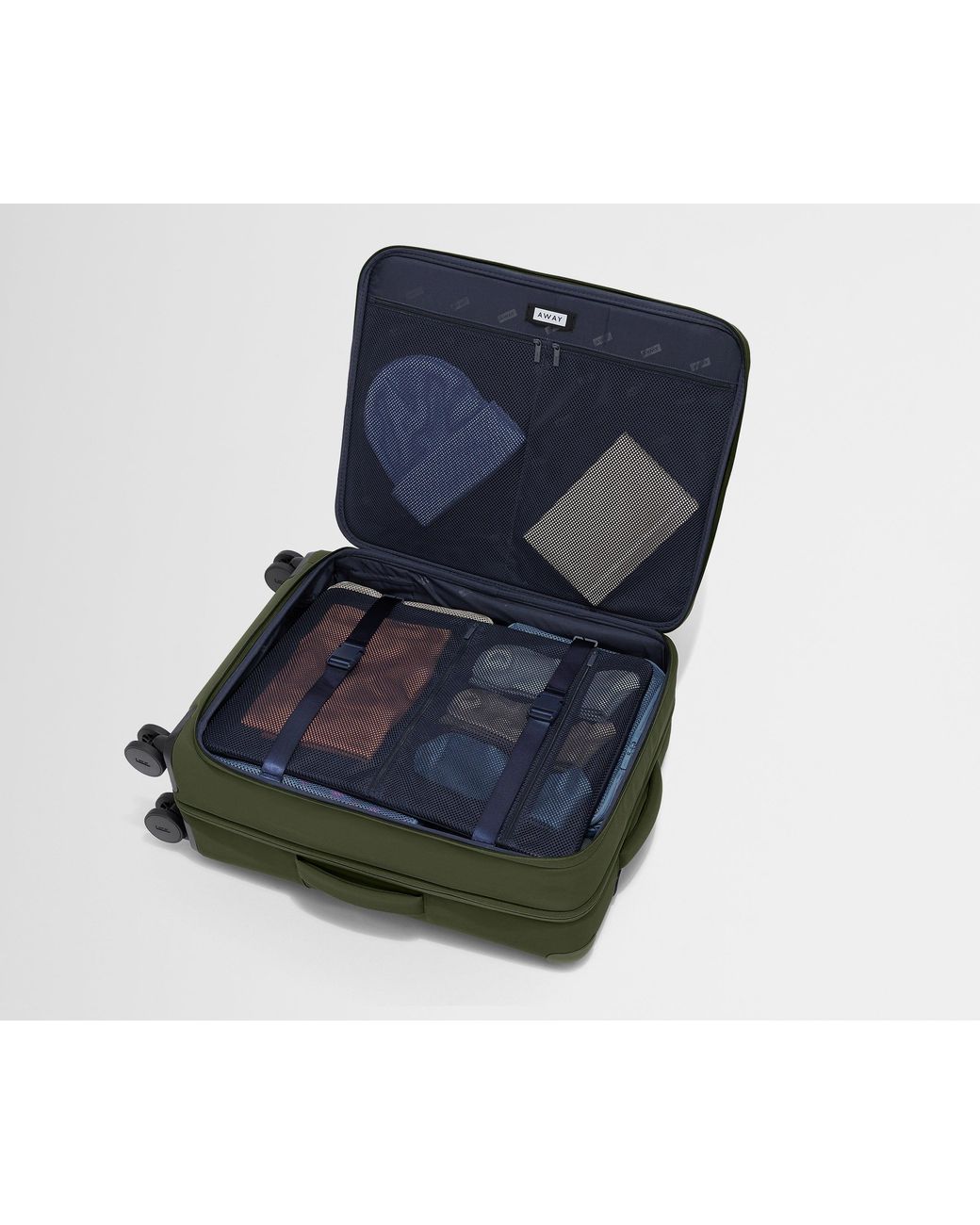 Away Travel Green Softside Medium Checked Suitcase
