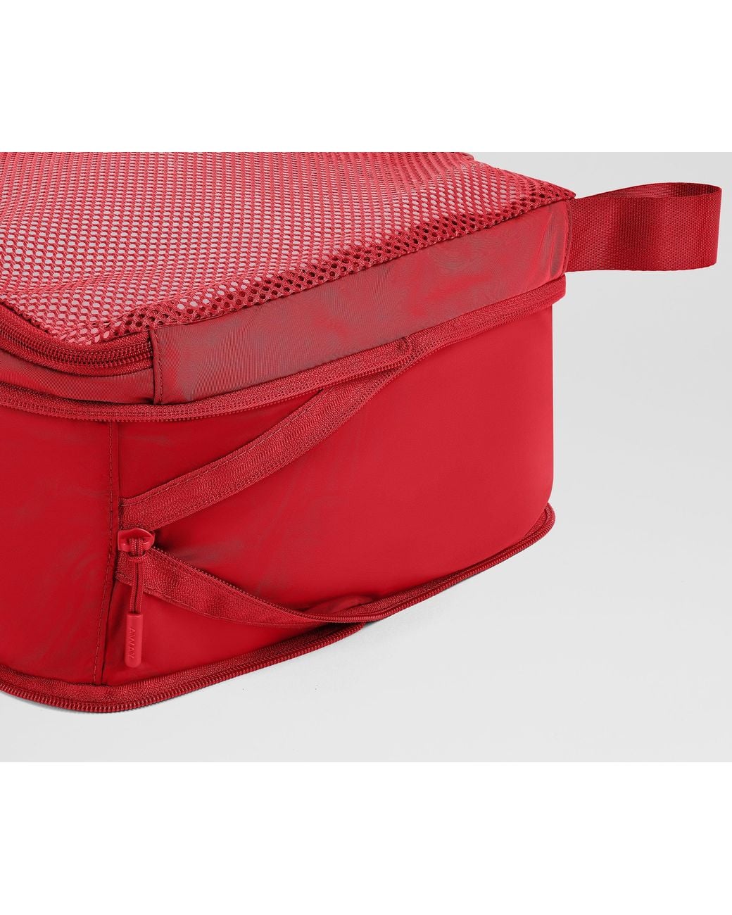 Away Travel Red Compression Packing Cubes
