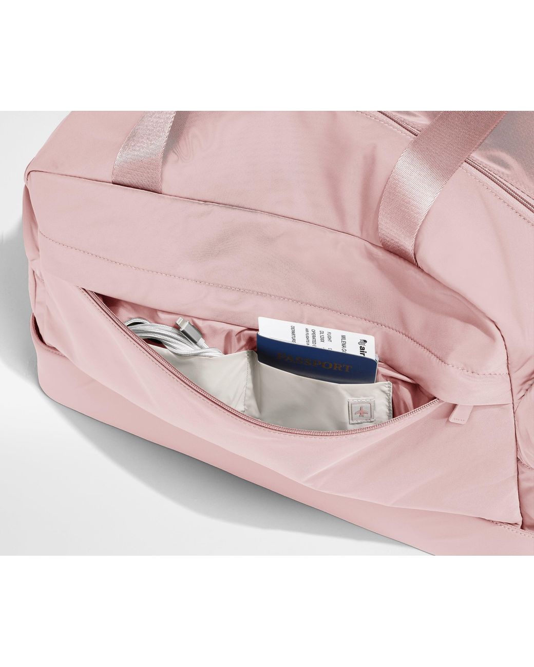 Away Travel Pink Featherlight Weekender