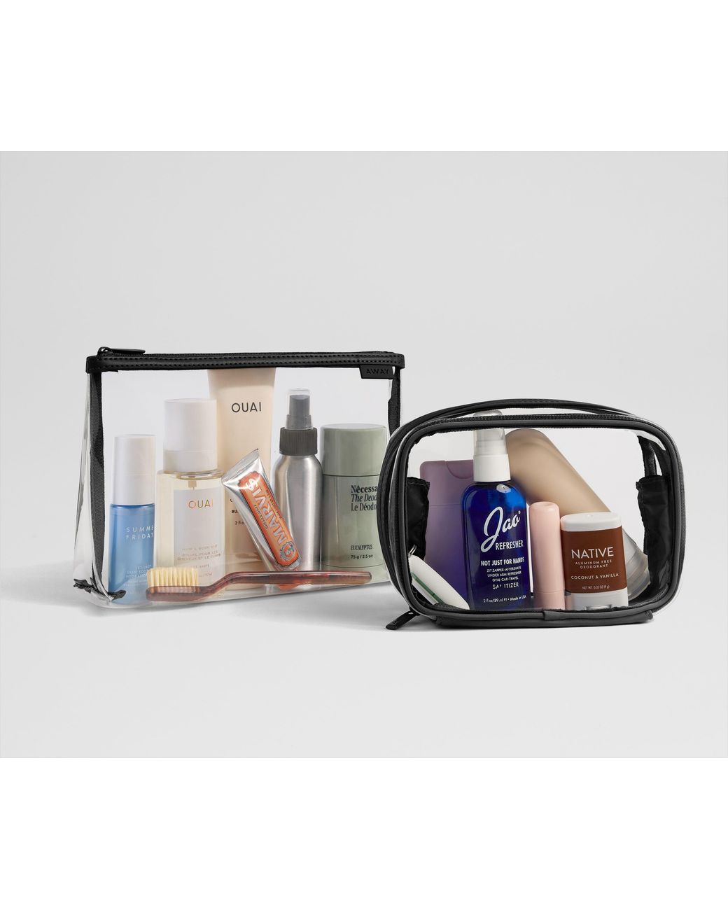 Away Travel Black Pouch Set