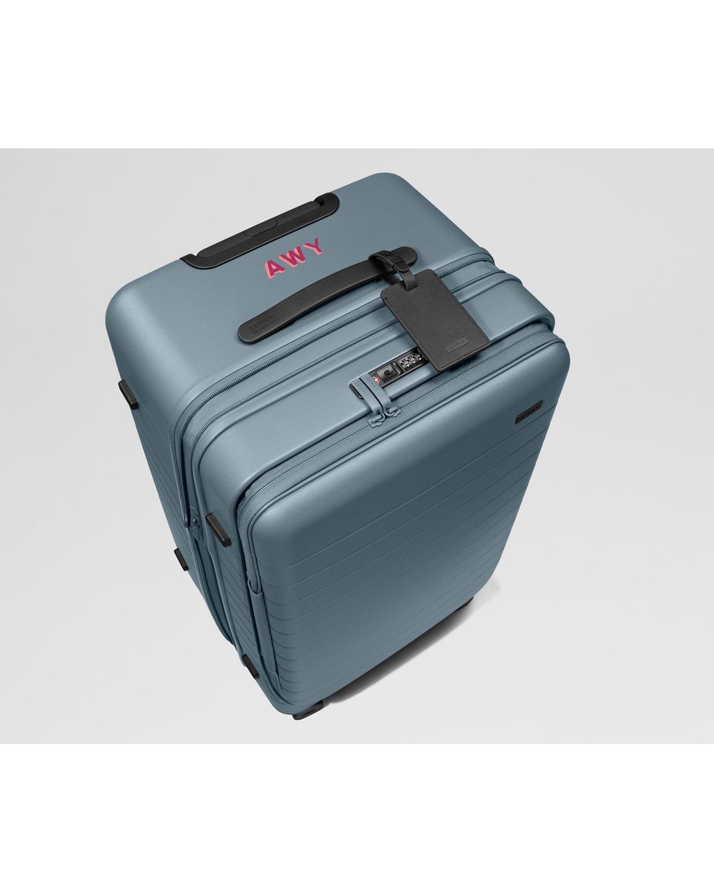 Away Travel Black Topside Medium Checked Suitcase Trunk