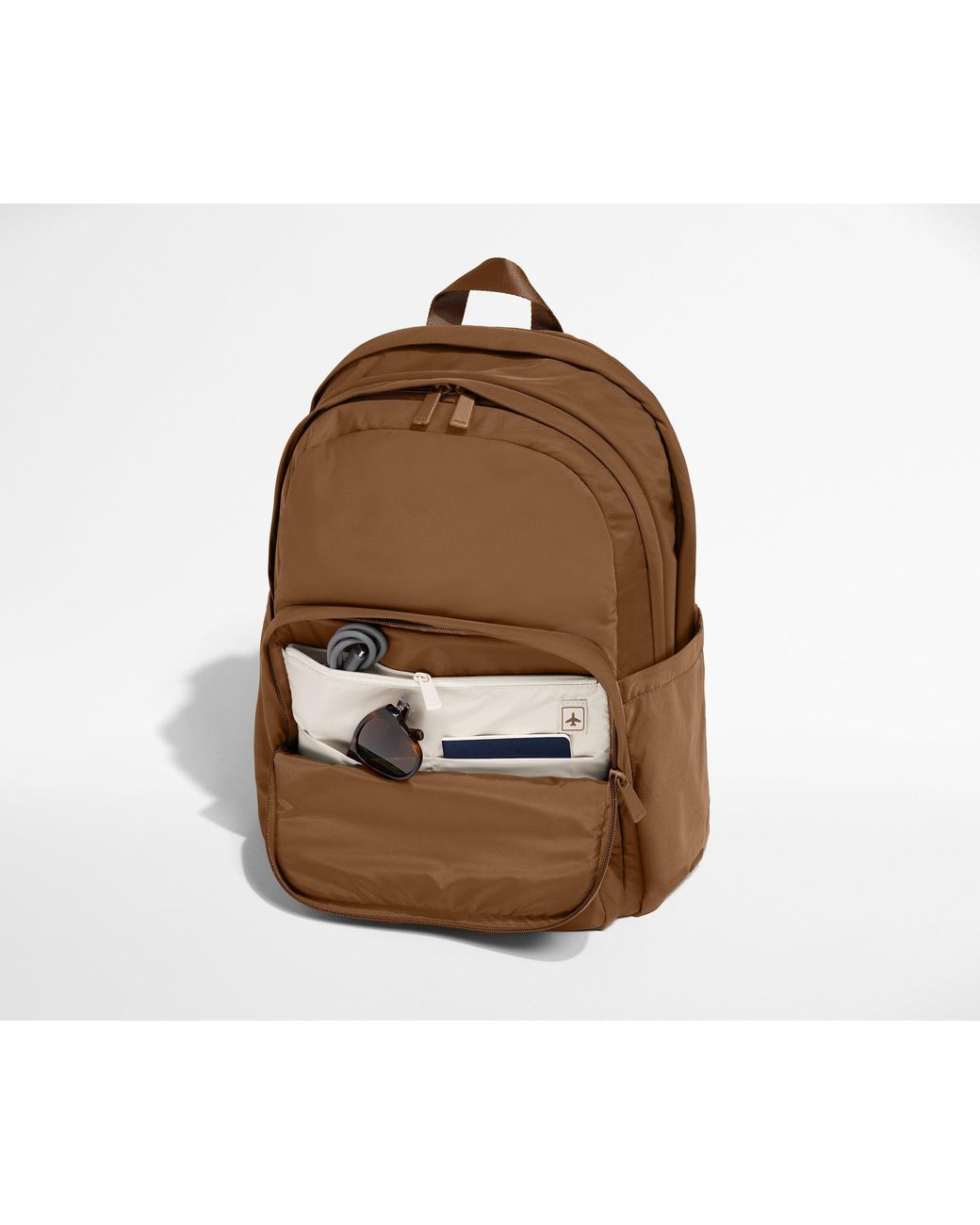 Away Travel Brown Large Featherlight Backpack