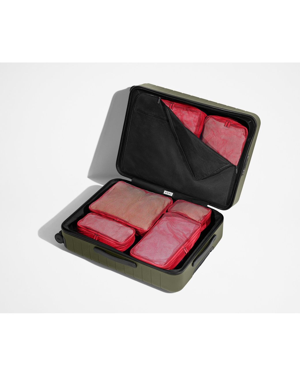 Away Travel Red Insider Packing Cubes (Set Of 6)