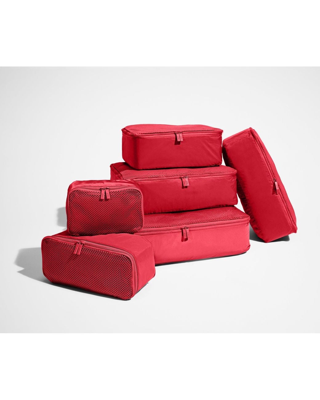 Away Travel Red Insider Packing Cubes (Set Of 6)