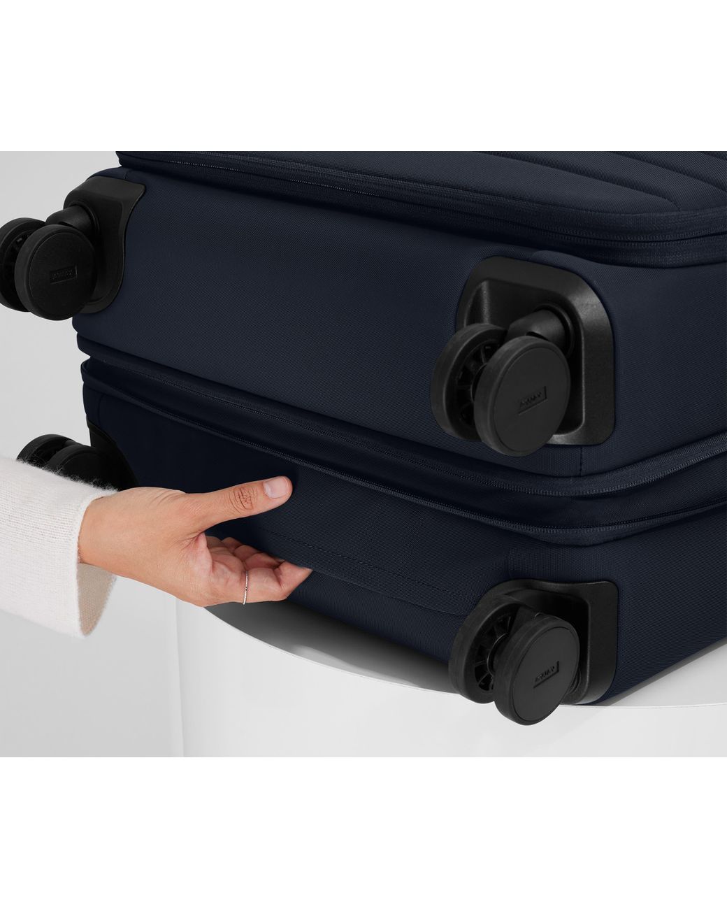 Away Travel Blue Softside Medium Checked Suitcase