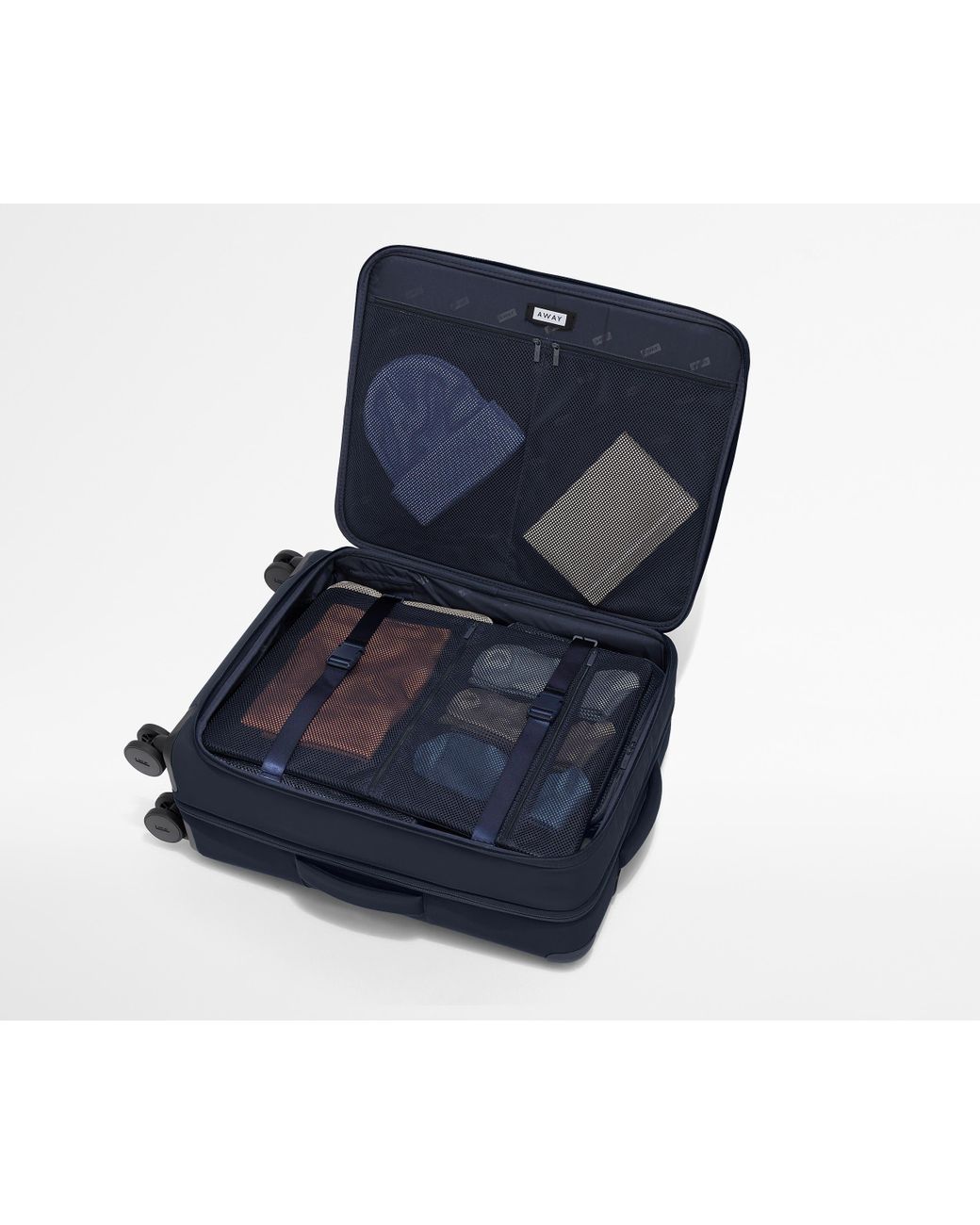 Away Travel Blue Softside Medium Checked Suitcase