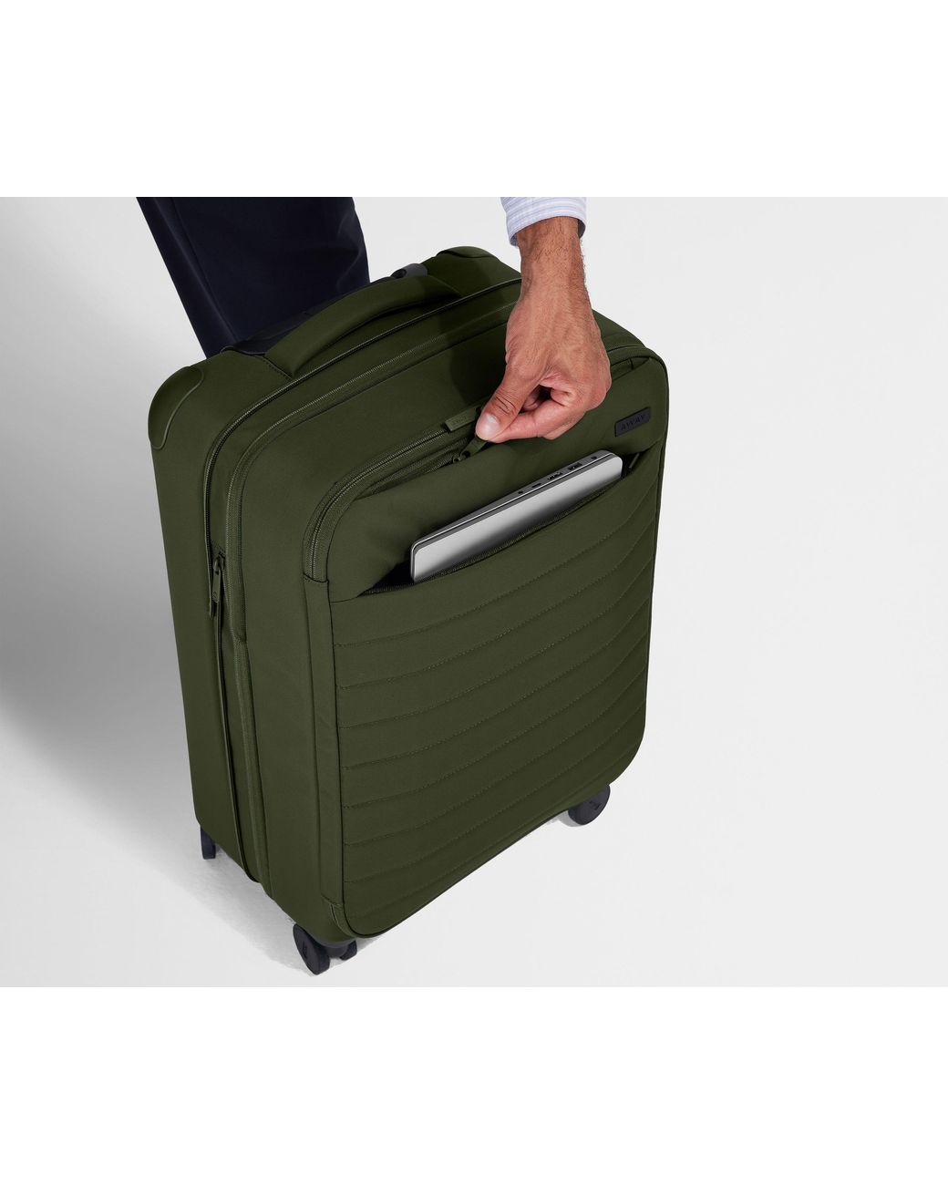 Away Travel Green Softside Bigger Carry-On