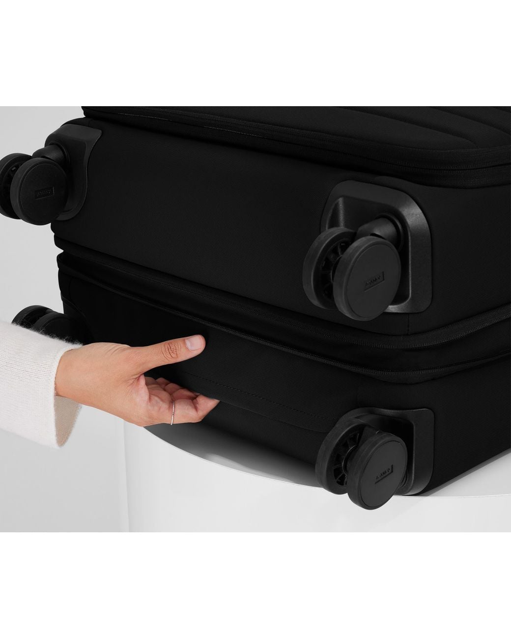 Away Travel Black Softside Medium Checked Suitcase