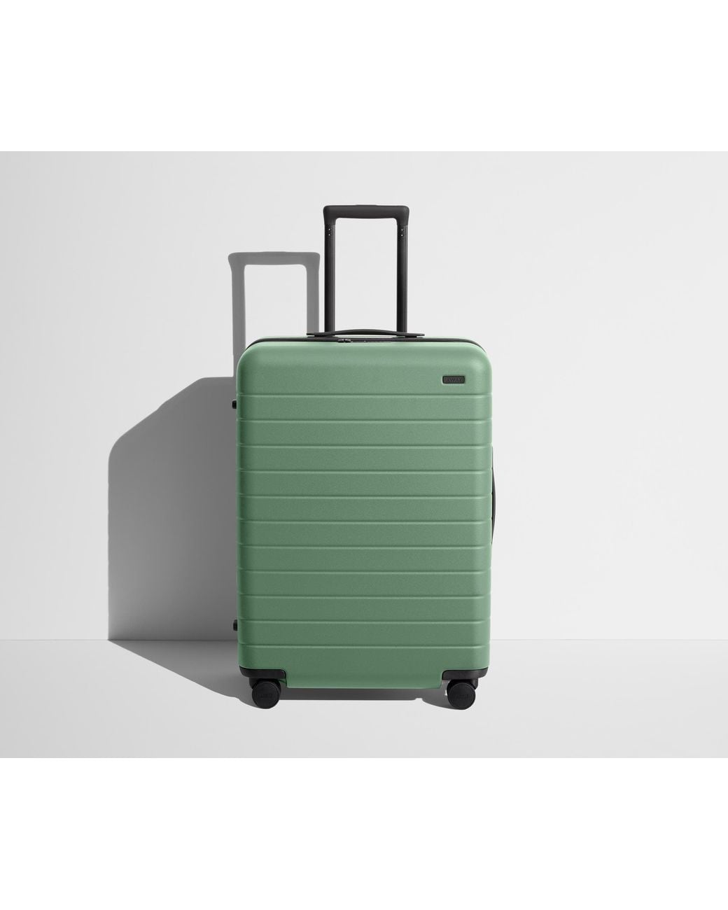 Away Travel Green The Checked Flex Expandable Suitcase