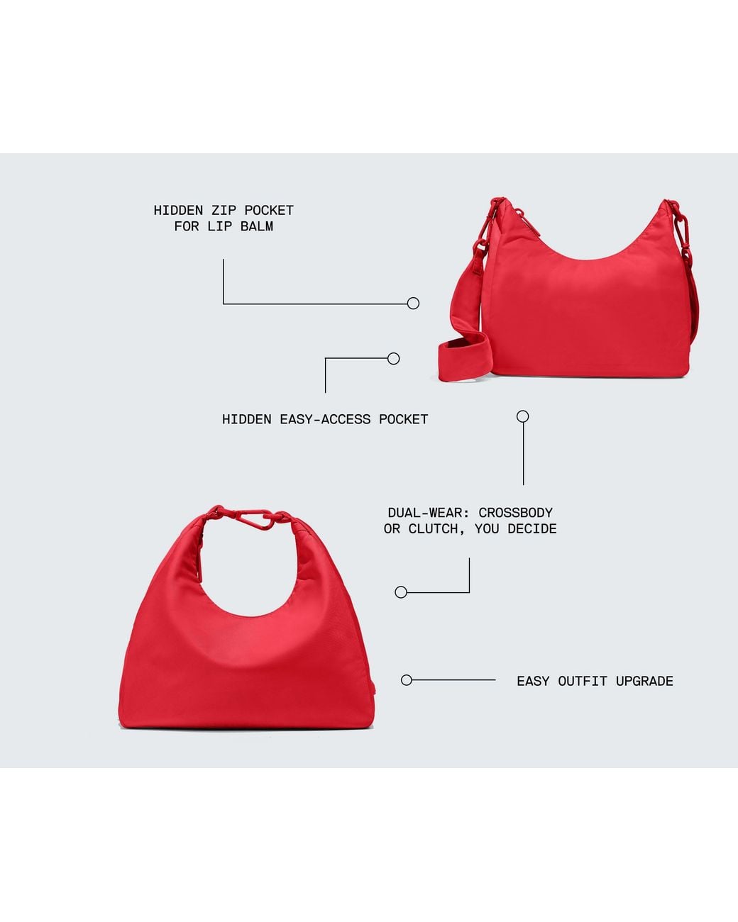 Away Travel Pink Featherlight Crossbody
