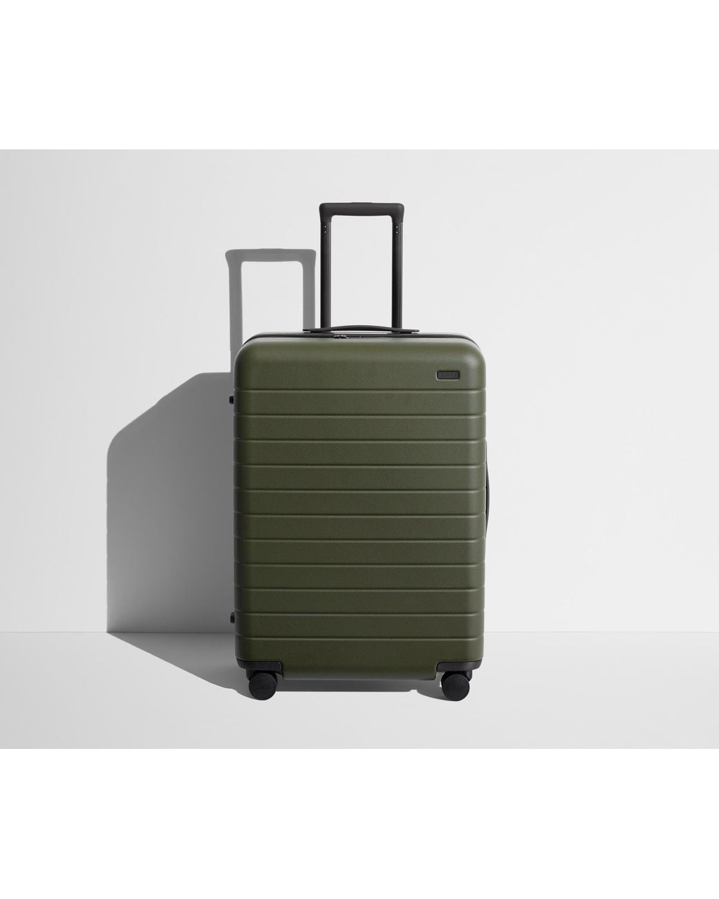 Away Travel Green The Checked Suitcase