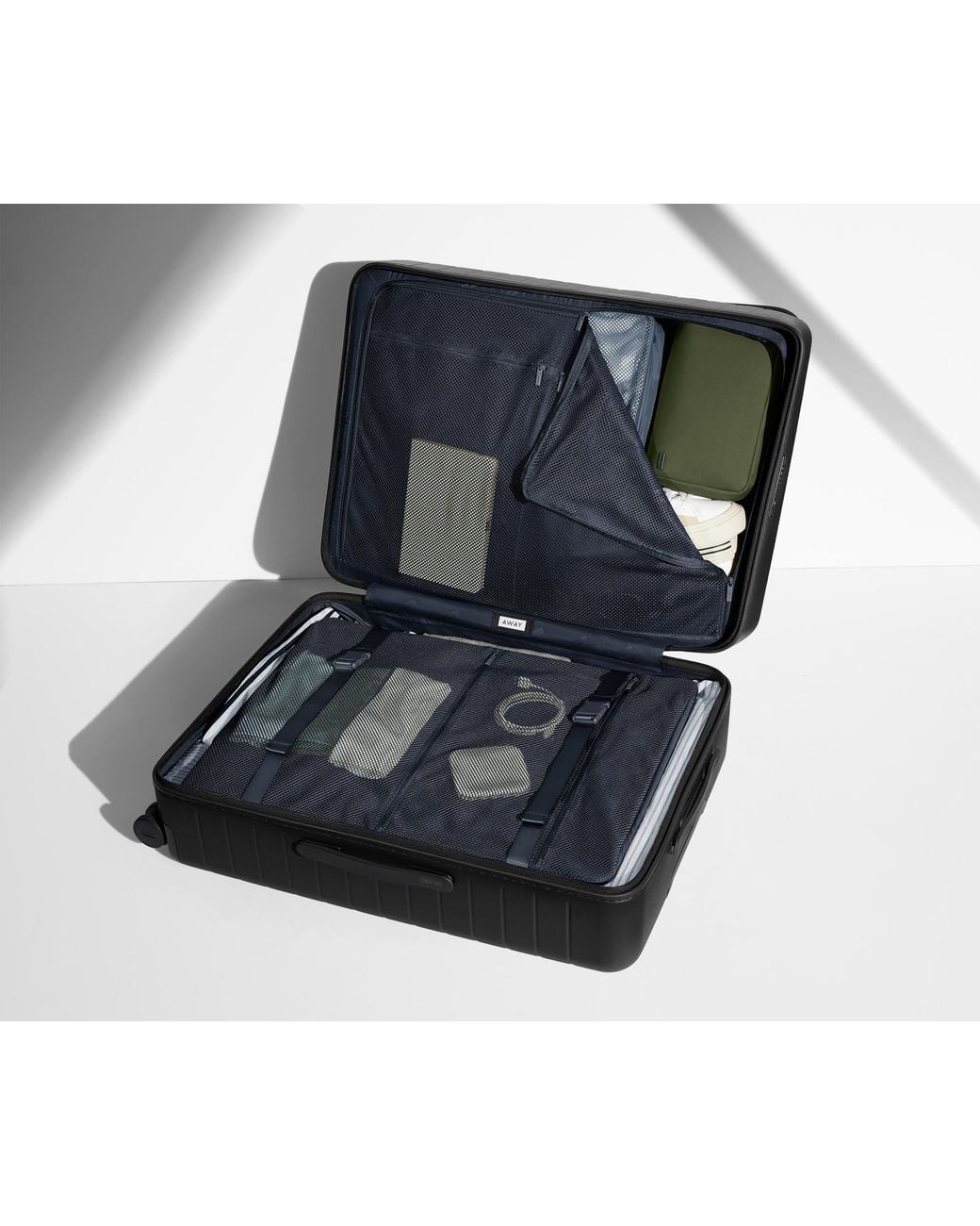 Away Travel Black The Checked Suitcase