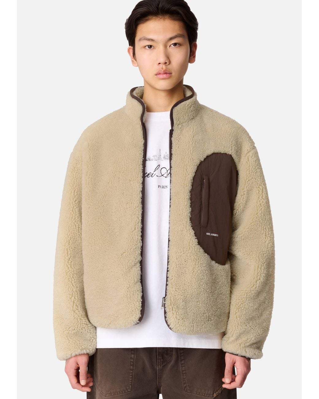 Axel Arigato Natural Moss Fleece Jacket for men