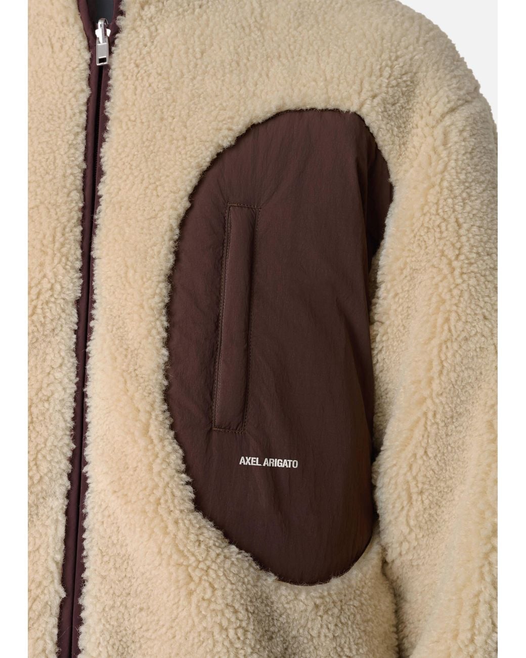 Axel Arigato Natural Moss Fleece Jacket for men