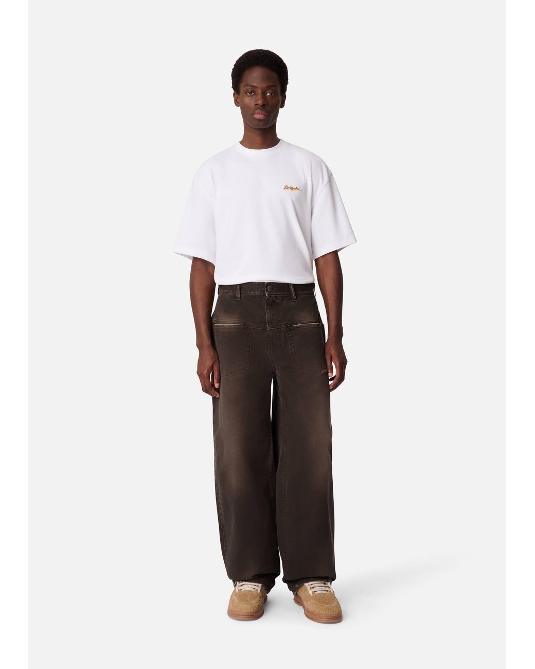 Axel Arigato White Invert Relaxed Jeans