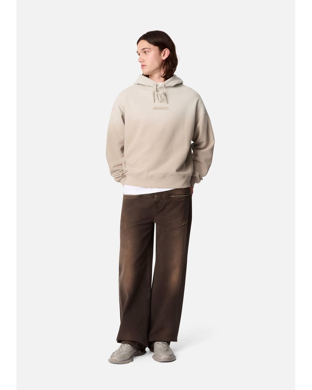 Axel Arigato Natural Gens Washed Hoodie for men