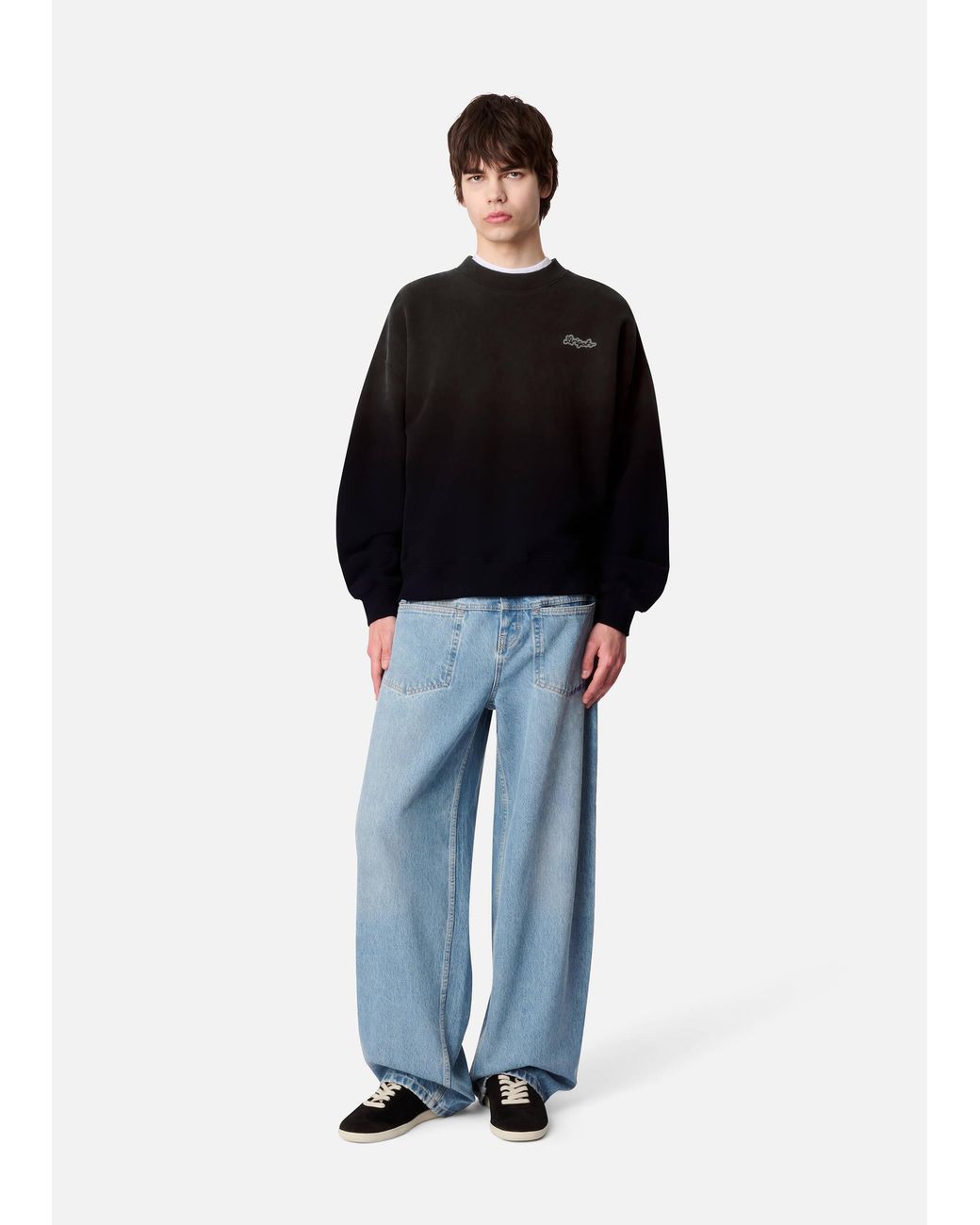 Axel Arigato Black Trace Washed Sweatshirt for men