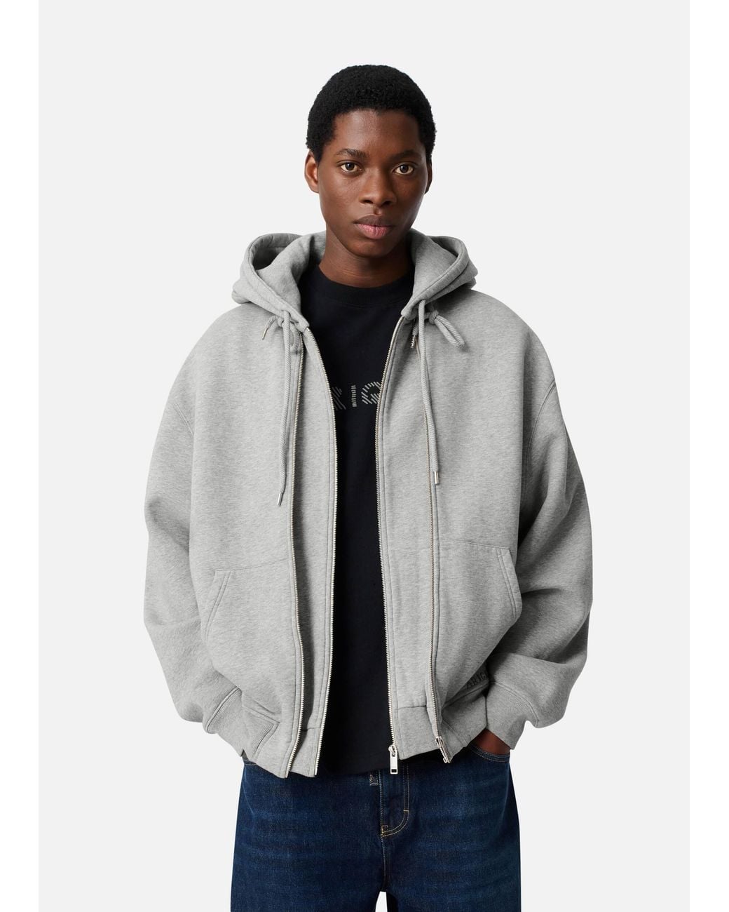 Axel Arigato Gray Trey Mélange Hoodie for men