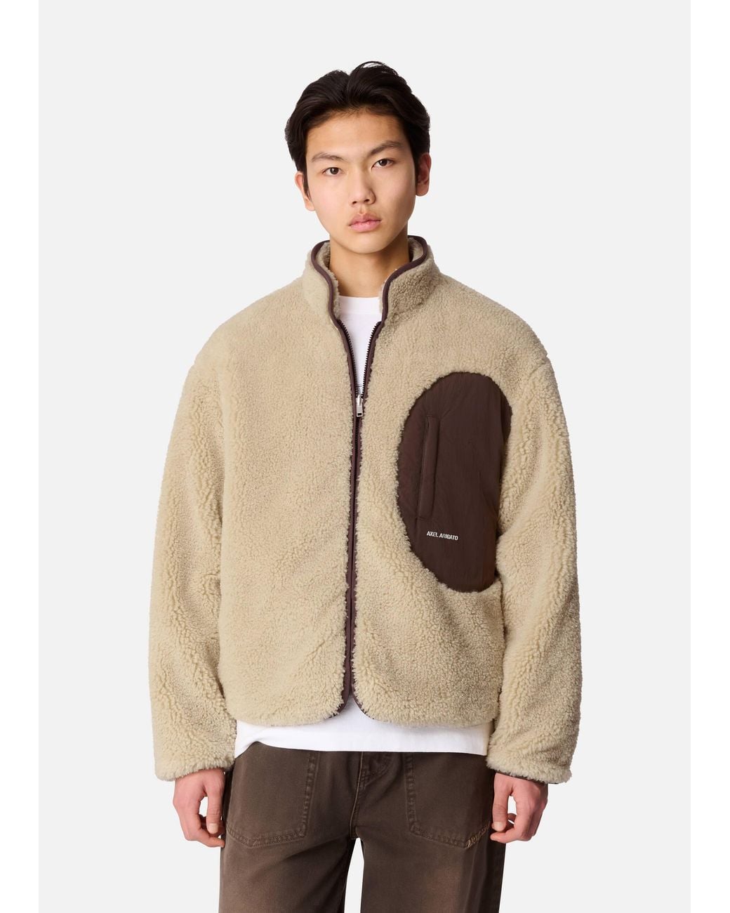 Axel Arigato Natural Moss Fleece Jacket for men
