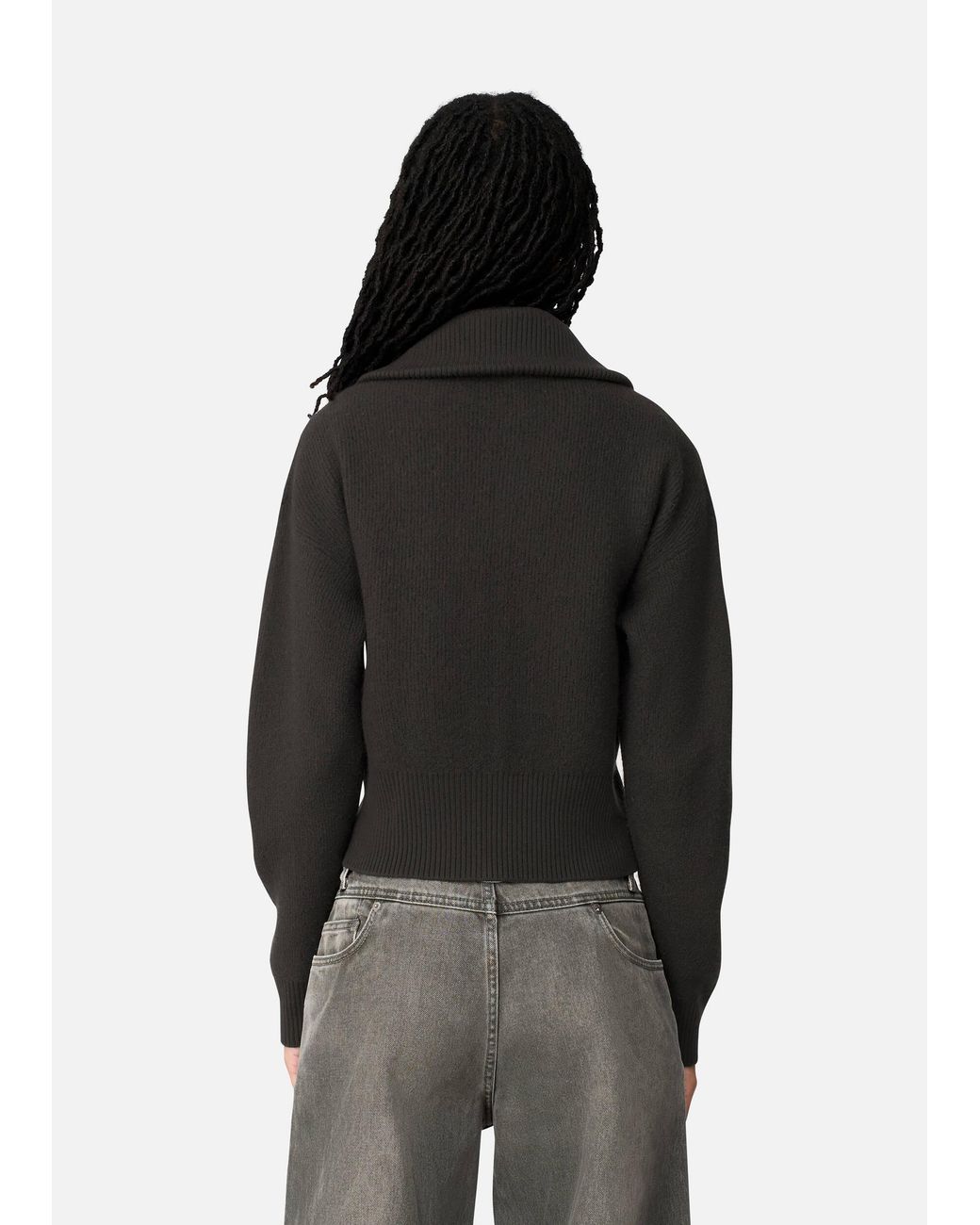 Axel Arigato Black Verve Zip-Up Cardigan
