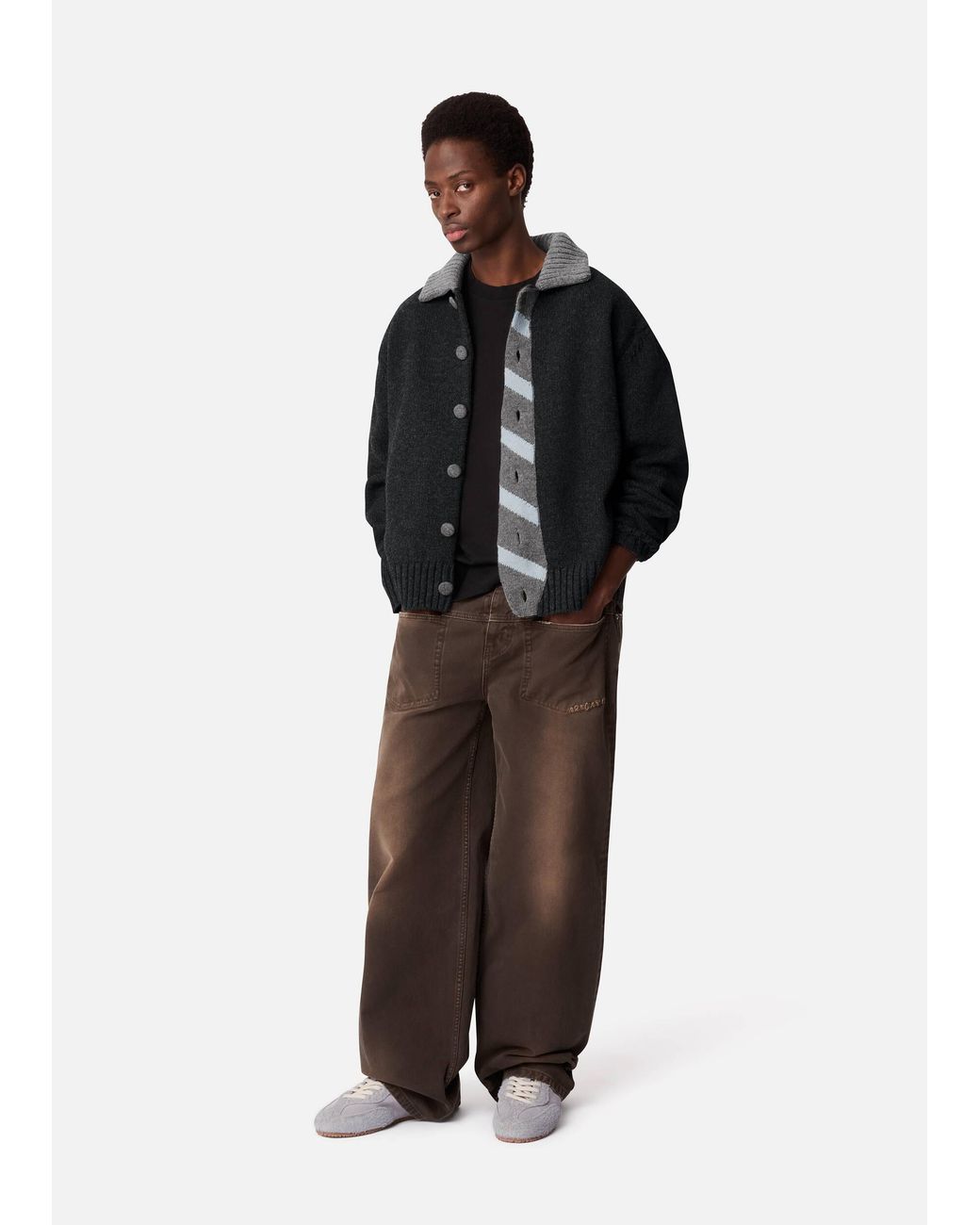 Axel Arigato Black Tether Tie Cardigan for men