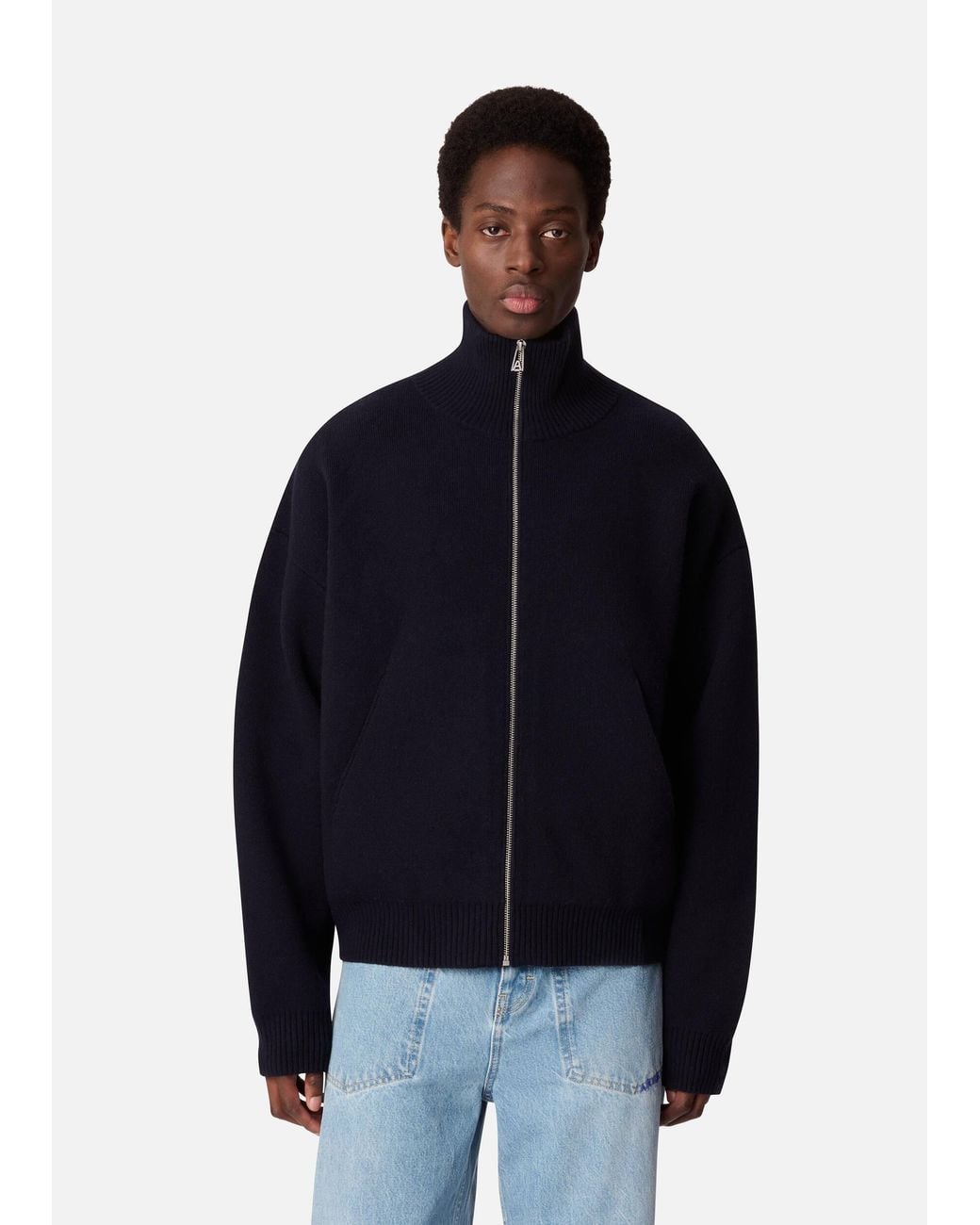 Axel Arigato Blue Core Zip-Up Sweater for men