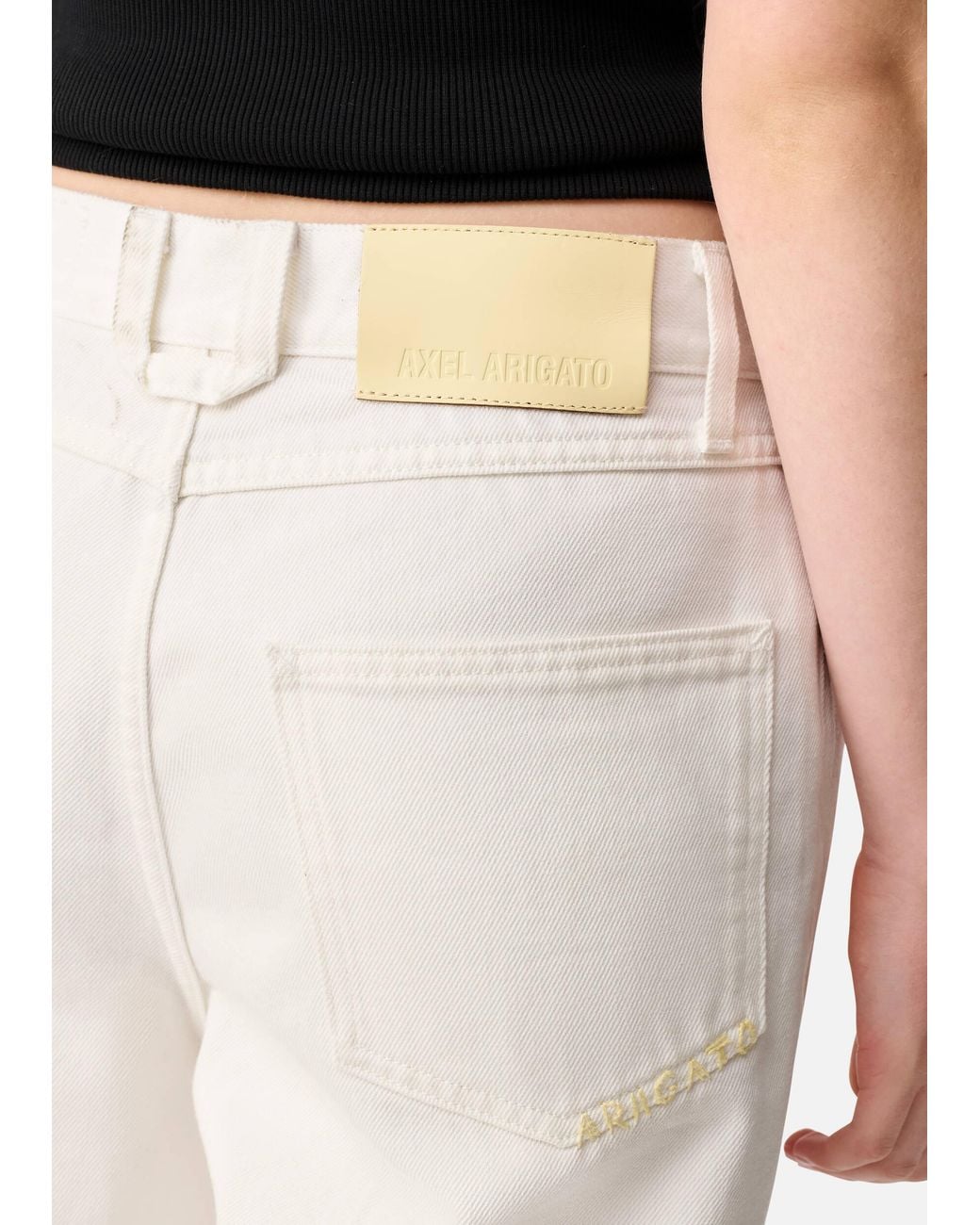 Axel Arigato White Lidia Straight Jeans