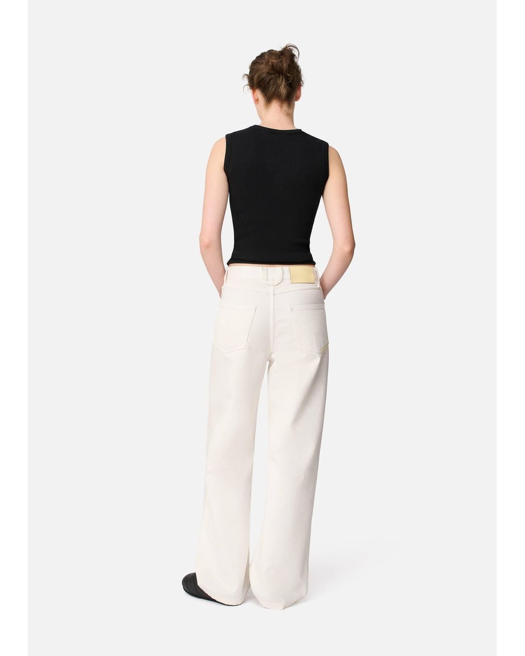 Axel Arigato White Lidia Straight Jeans