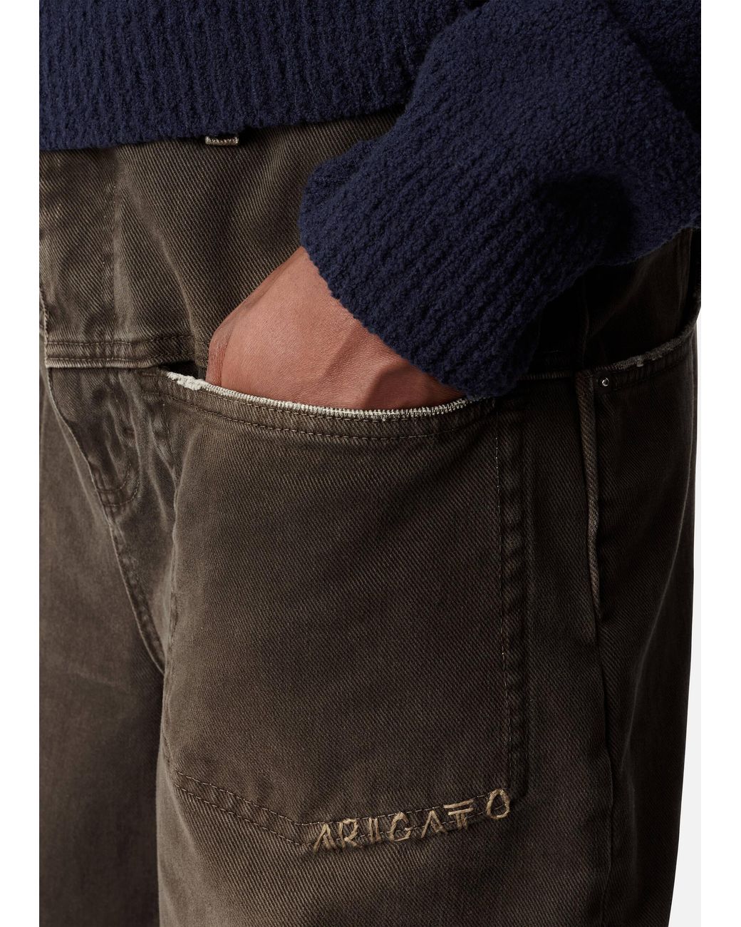 Axel Arigato White Invert Relaxed Jeans