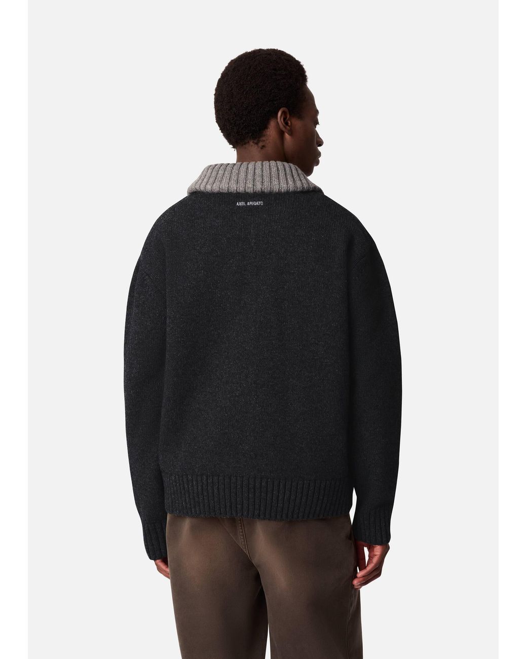 Axel Arigato Black Tether Tie Cardigan for men