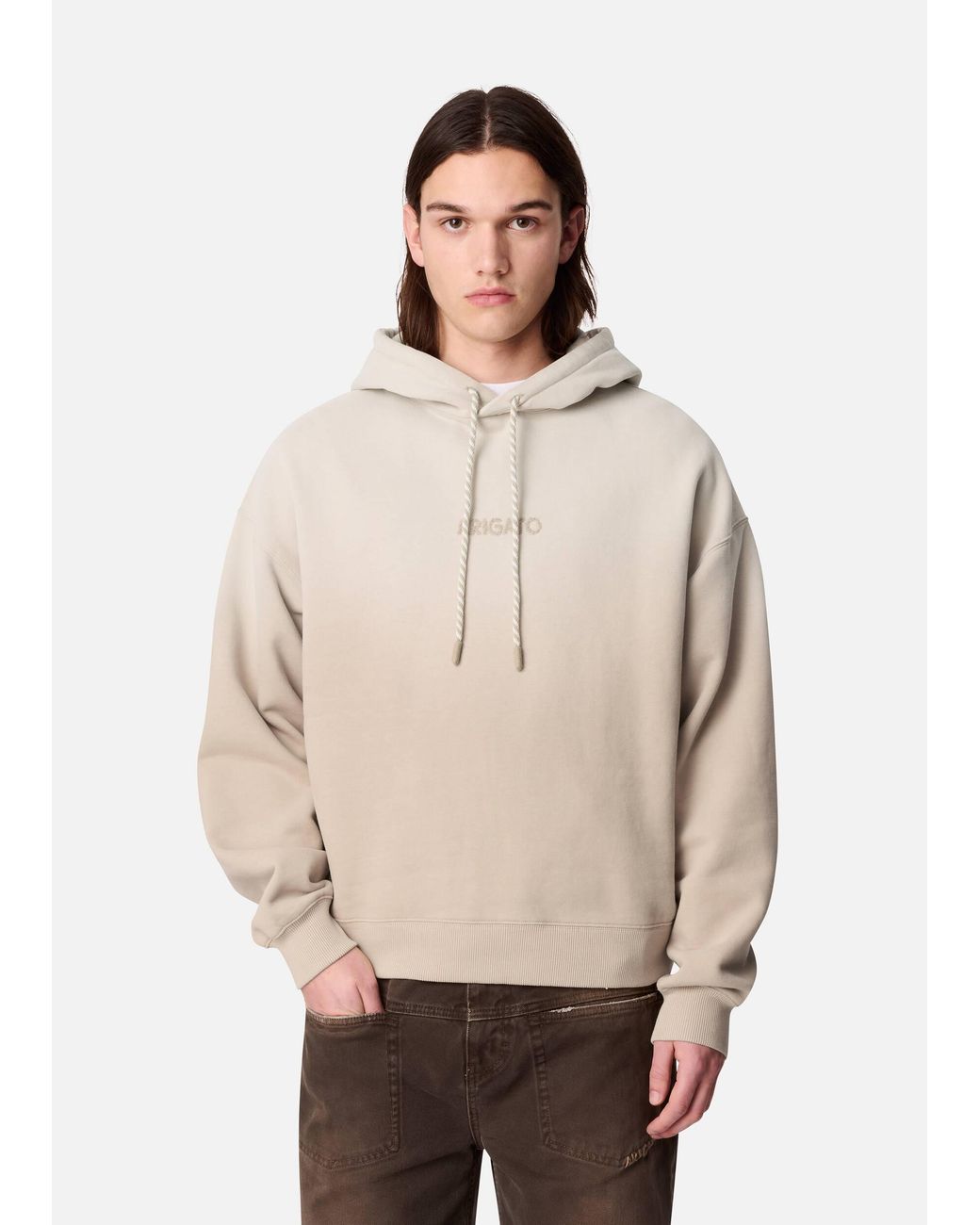 Axel Arigato Natural Gens Washed Hoodie for men