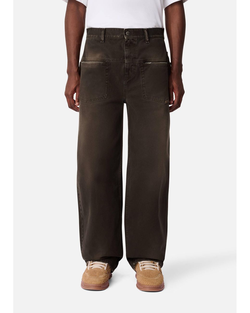 Axel Arigato White Invert Relaxed Jeans