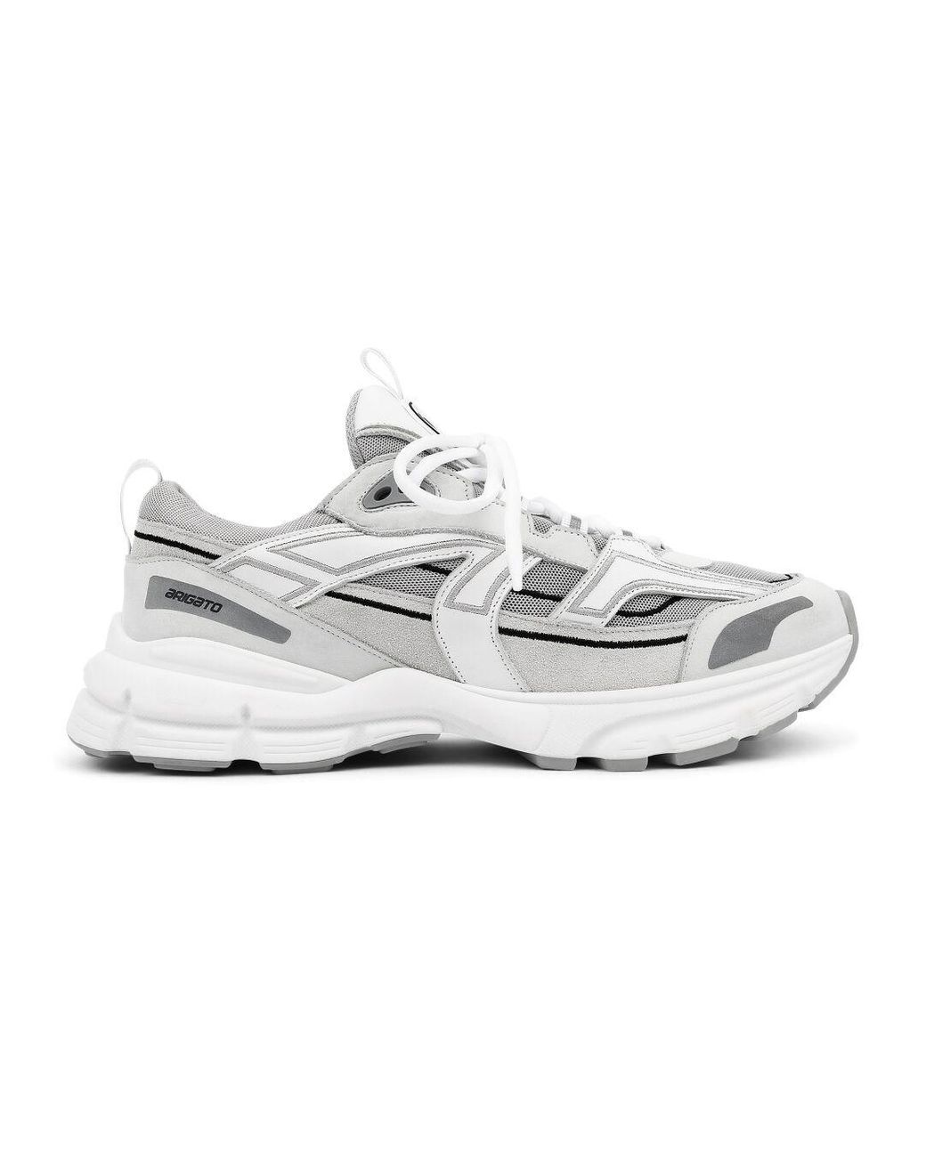 axel arigato marathon runner white silver