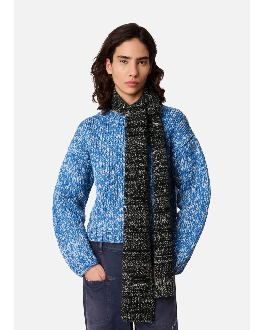 Axel Arigato White Flock Scarf