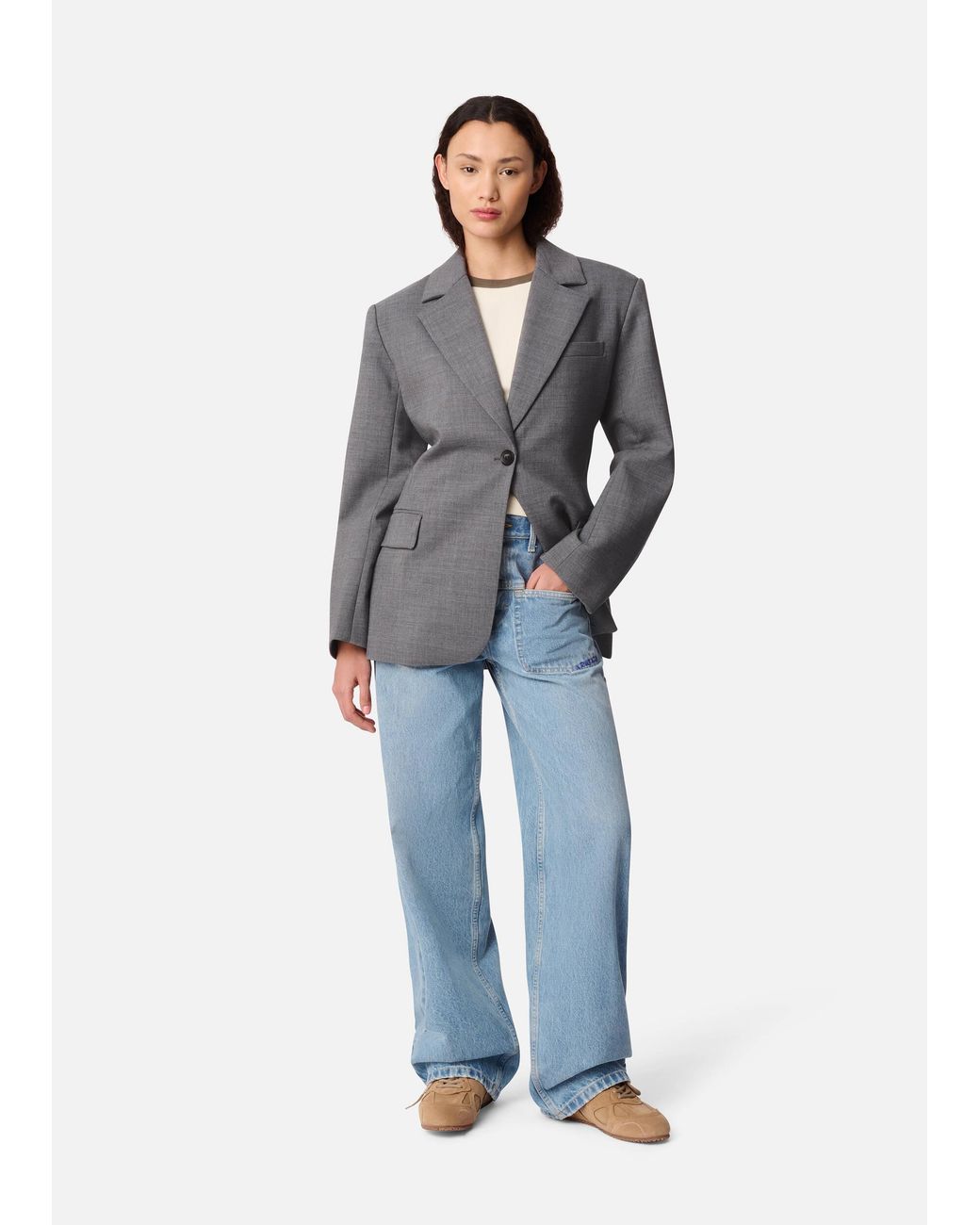 Axel Arigato Gray Wren Blazer